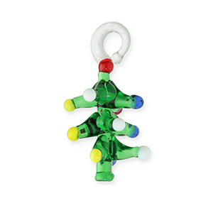 Glas bedels Christmas tree Green-multicolour
