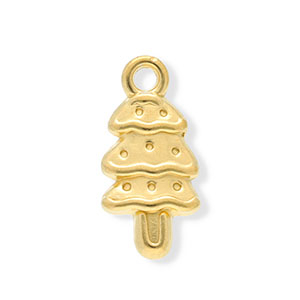 Bedels van Stainless steel Roestvrij staal (RVS) christmas tree Gold
