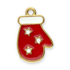 Bedels van Stainless steel Roestvrij staal (RVS) glove Gold-red-white