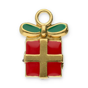 Bedels van Stainless steel Roestvrij staal (RVS) christmas gift Gold-red-green