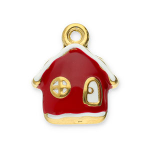 Bedels van Stainless steel Roestvrij staal (RVS) house Gold-red-white