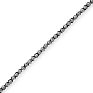 Top facet kralen Grey