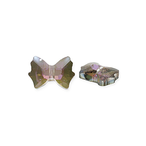 Facet fashion kralen bow Silver-AB coating