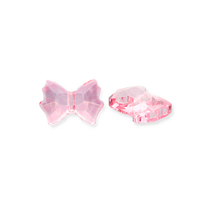 Facet fashion kralen bow Pink
