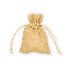 Sieradenzakje with glitter Gold