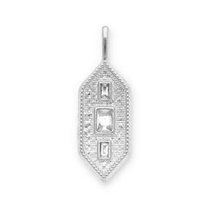 Bedels van Stainless steel Roestvrij staal (RVS) hexagon Silver-transparent