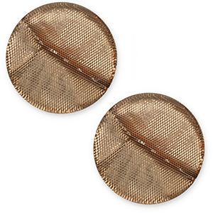 12 mm platte Polaris Elements cabochon Las Vegas Brown