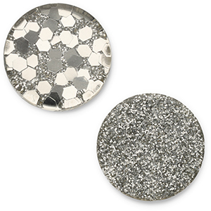 12 mm platte Polaris Elements cabochon Helios Beige