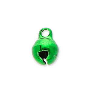 Metaal bedels little bells 6mm Green
