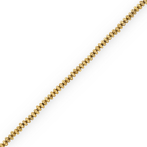 Kralen van hematite rondelle Gold