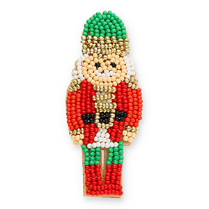 Broches nutcracker Beige-red-gold-green