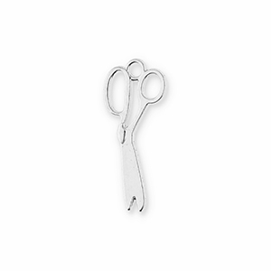 Metaal bedels scissors Silver