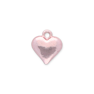 Metaal bedels heart Light Pink