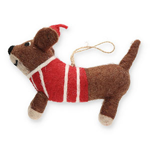 Musthave hangers vilt dachshund Brown-red-white