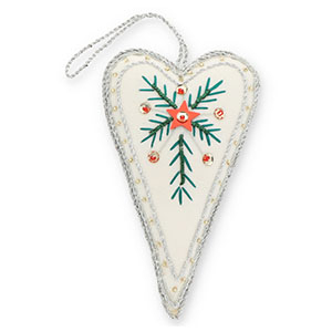Musthave hangers heart White-green-red-silver