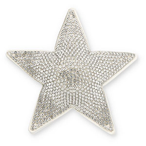 Statement hangers met strass star Crystal-white