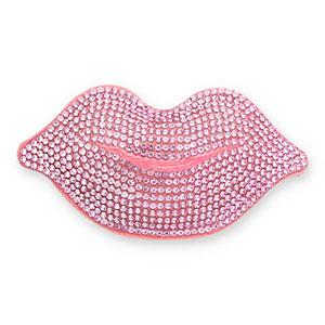 Statement hangers met strass kiss Light pink