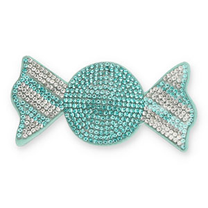 Statement hangers met strass candy Turquoise-crystal