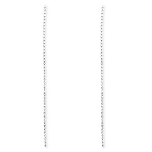 TQ metaal brass oorbellen / oorstekers met strass Silver-crystal