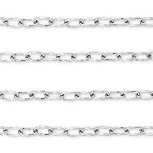 Benodigdheden van Stainless steel Roestvrij staal (RVS) jasseron oval Silver