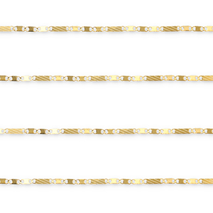 Benodigdheden van Stainless steel Roestvrij staal (RVS) jasseron figaro link Gold