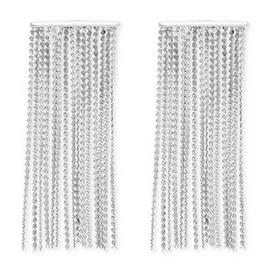 Oorbellen van Stainless steel Roestvrij staal (RVS) oorstekers Silver