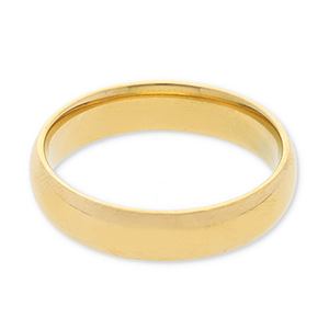 Ringen van Stainless steel Roestvrij staal (RVS) Gold