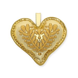 Musthave hangers heart with leaf motifGold