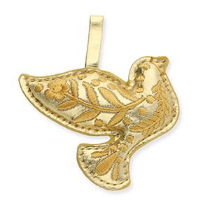 Musthave hangers bird with flower motif Gold