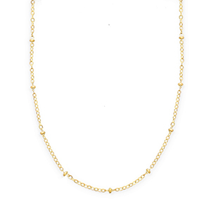 BY31&reg; Schakelkettingen van Stainless steel Roestvrij staal (RVS) with spheres Gold