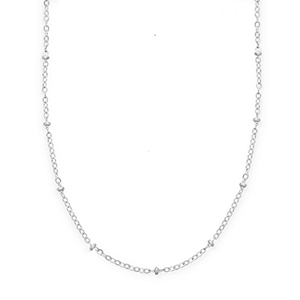 BY31&reg; Schakelkettingen van Stainless steel Roestvrij staal (RVS) with spheres Silver