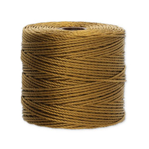 Nylon S-Lon rijgdraad 0.5mm Antique gold