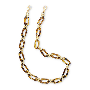 Musthave telefoonkoord van acryl Golden brown-gold