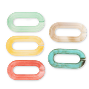 Acryl losse schakels 20mm Multicolour