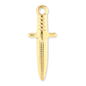 Bedels van Stainless steel Roestvrij staal (RVS) dagger Gold
