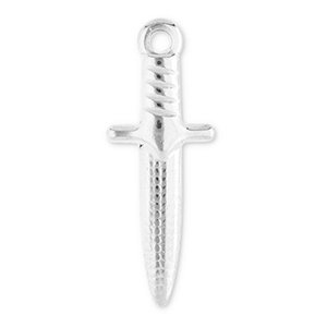 Bedels van Stainless steel Roestvrij staal (RVS) dagger Silver