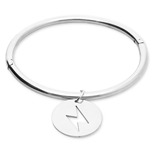 Armbanden van Stainless steel Roestvrij staal (RVS) thunder Silver