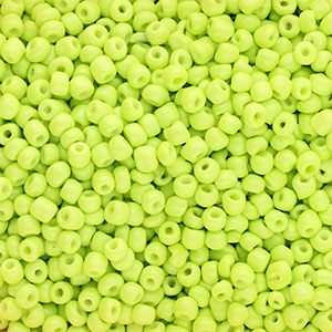 Rocailles 6/0 (4mm) Lime yellow