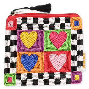 BY31&reg; Etui hearts & cubes Black-white-multicolour