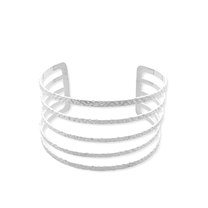 Armbanden van Stainless steel Roestvrij staal (RVS) bangle Silver