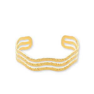 Armbanden van Stainless steel Roestvrij staal (RVS) bangle Gold