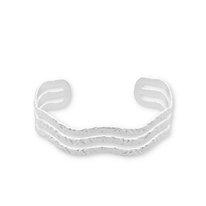 Armbanden van Stainless steel Roestvrij staal (RVS) bangle Silver