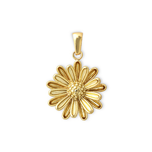 Bedels van Stainless steel Roestvrij staal (RVS) flower Gold