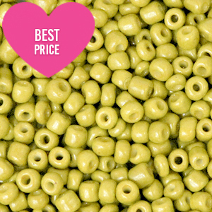 Rocailles 8/0 (3mm) Lime green