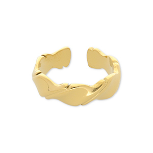 Ringen van Stainless steel Roestvrij staal (RVS) Gold