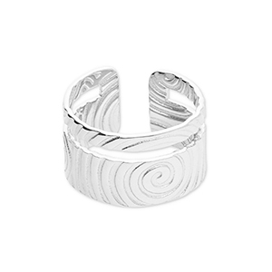 Ringen van Stainless steel Roestvrij staal (RVS) Silver