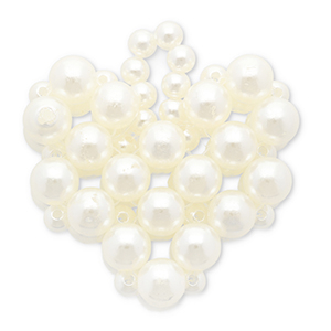 Statement hangers heart White