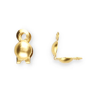 Benodigdheden van Stainless steel Roestvrij staal (RVS) kalotjes 2.4mm Gold