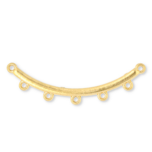 Benodigdheden van Stainless steel Roestvrij staal (RVS) tussenstuk arch with 5 loops Gold