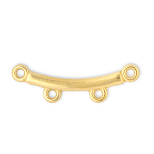 Benodigdheden van Stainless steel Roestvrij staal (RVS) tussenstuk arch with 2 loops Gold